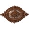Ekena Millwork Antonio Ceiling Medallion, Hand-Painted Polished Copper, 35 7/8"W x 22 1/2"H x 4 3/8"P CM35X22ANPOS - alternate 1